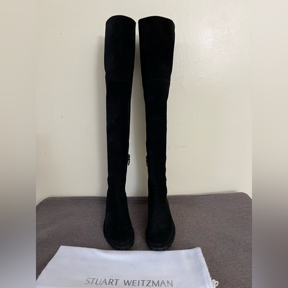 STUART WEITZMAN Amber Suede Over The Knee Boots - Picture 8 of 16